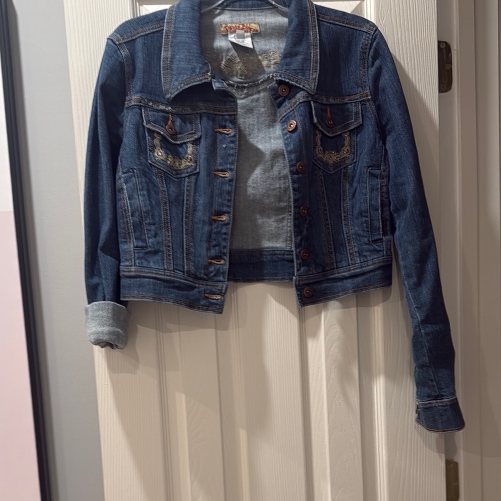 Paris Blues Large Denim Cropped Jacket